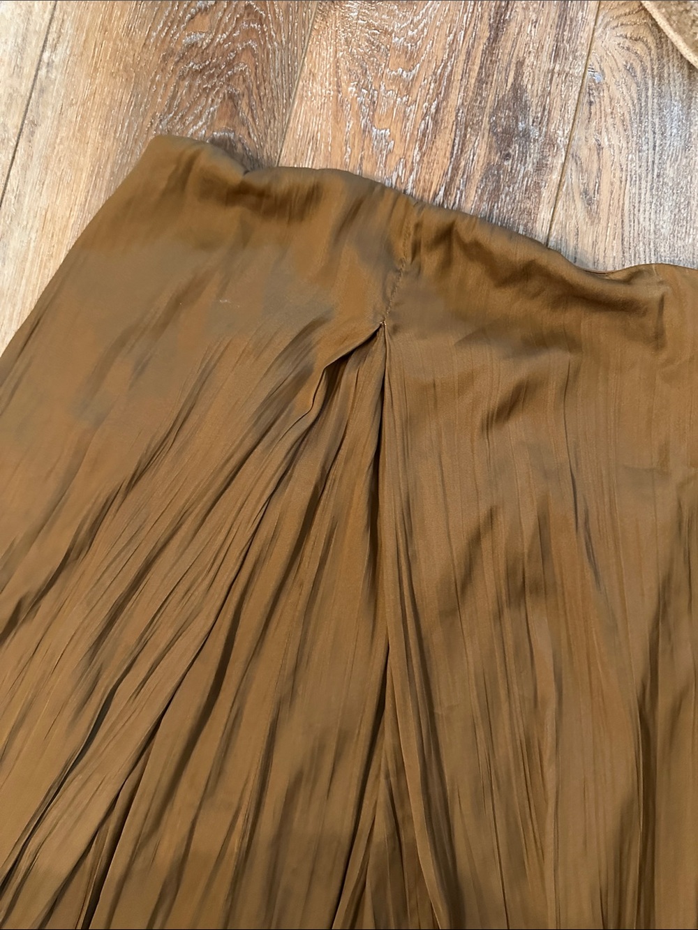 Free People Kimmie Shine jumpsuit size L golden brown - Picture 2 of 5